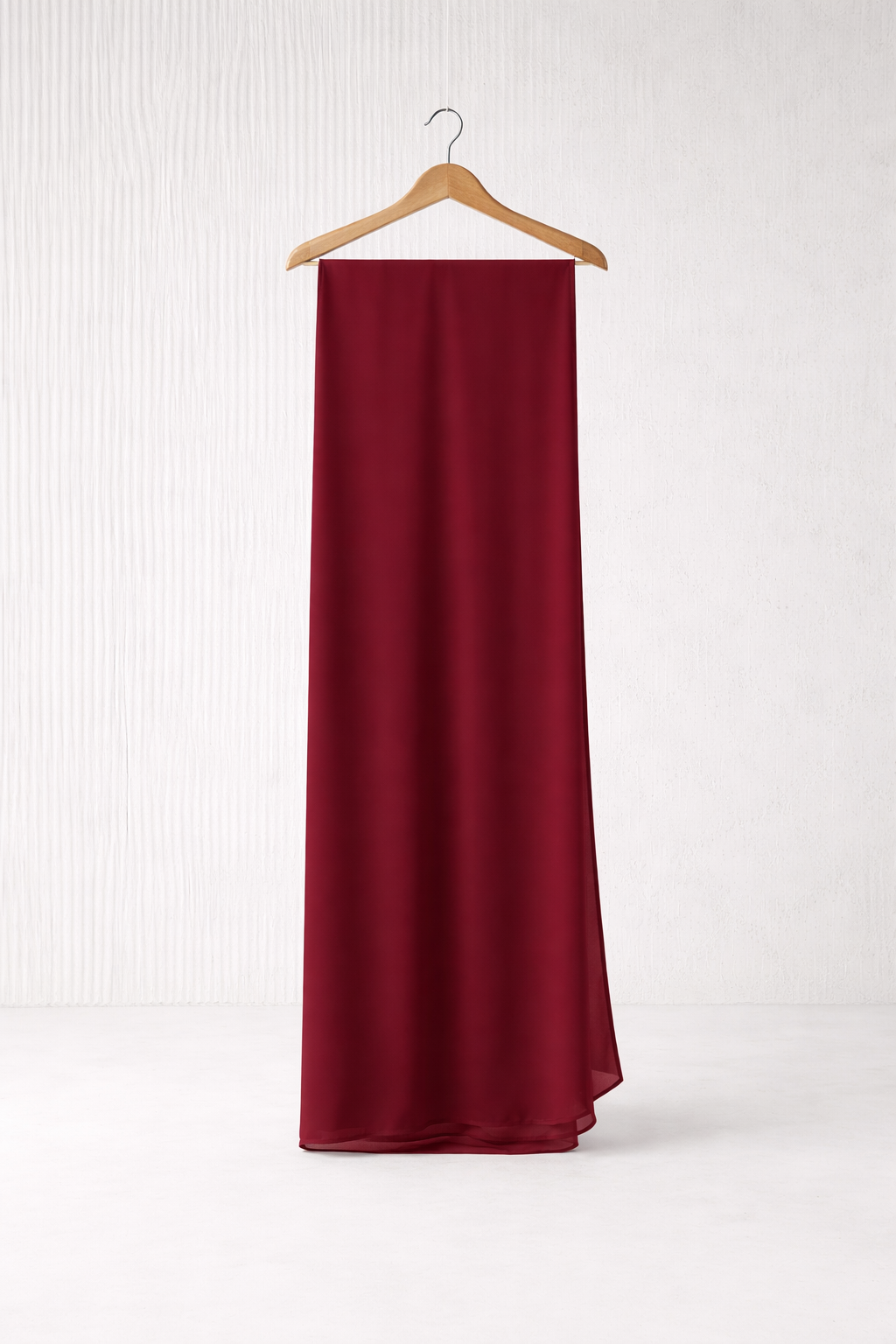 Pearl Embellished Closed Abaya – Maroon